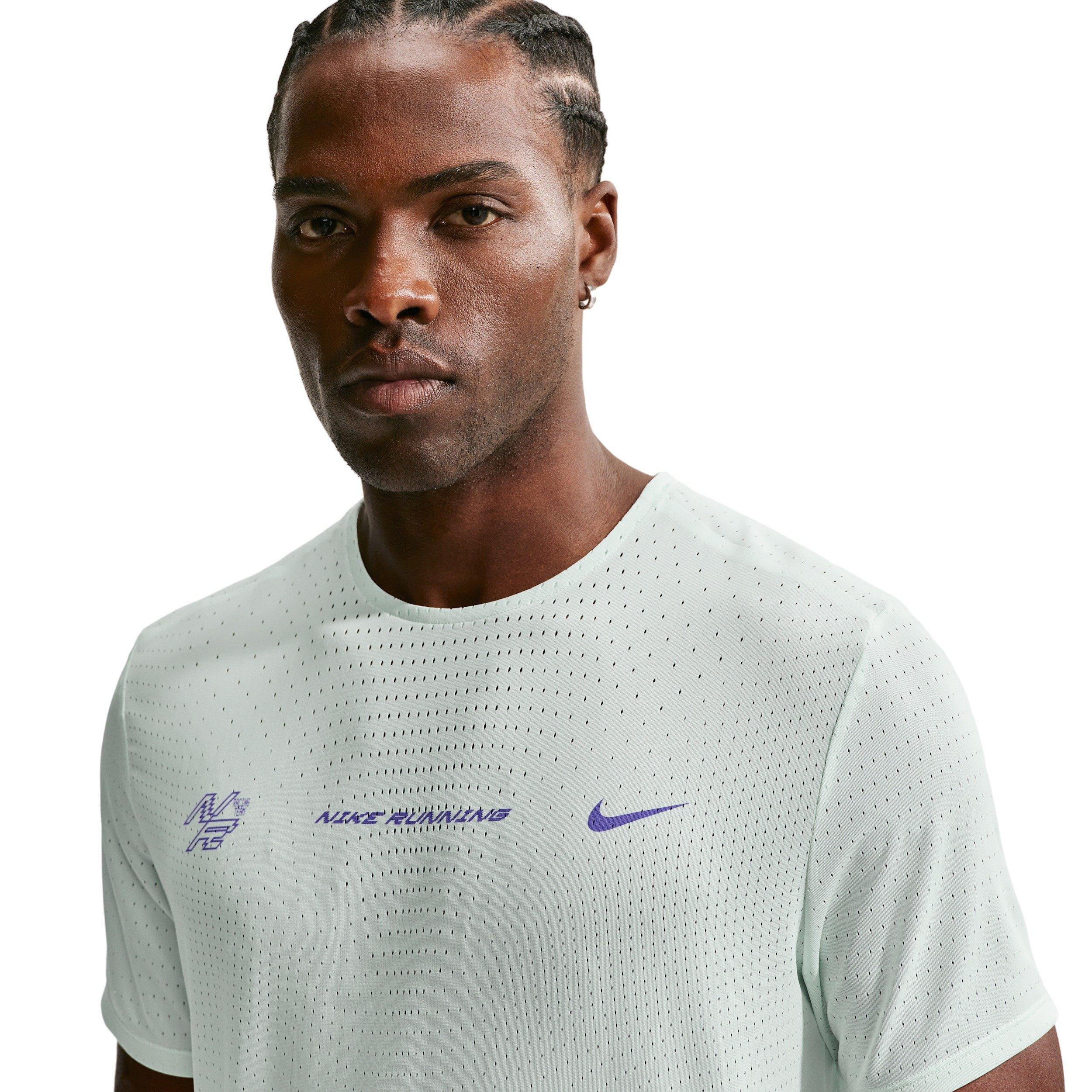 Nike Men's AeroSwift Dri-FIT ADV Short-Sleeve Running Top - Green - GREEN